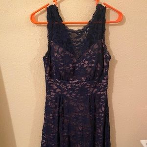 Navy blue lace dress 😍